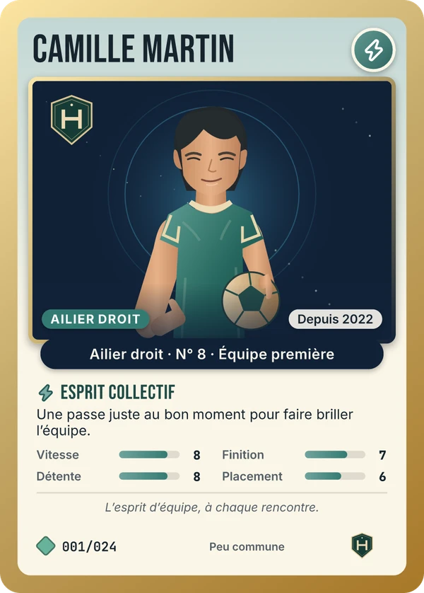 Carte de démonstration fictive, modèle Classique
